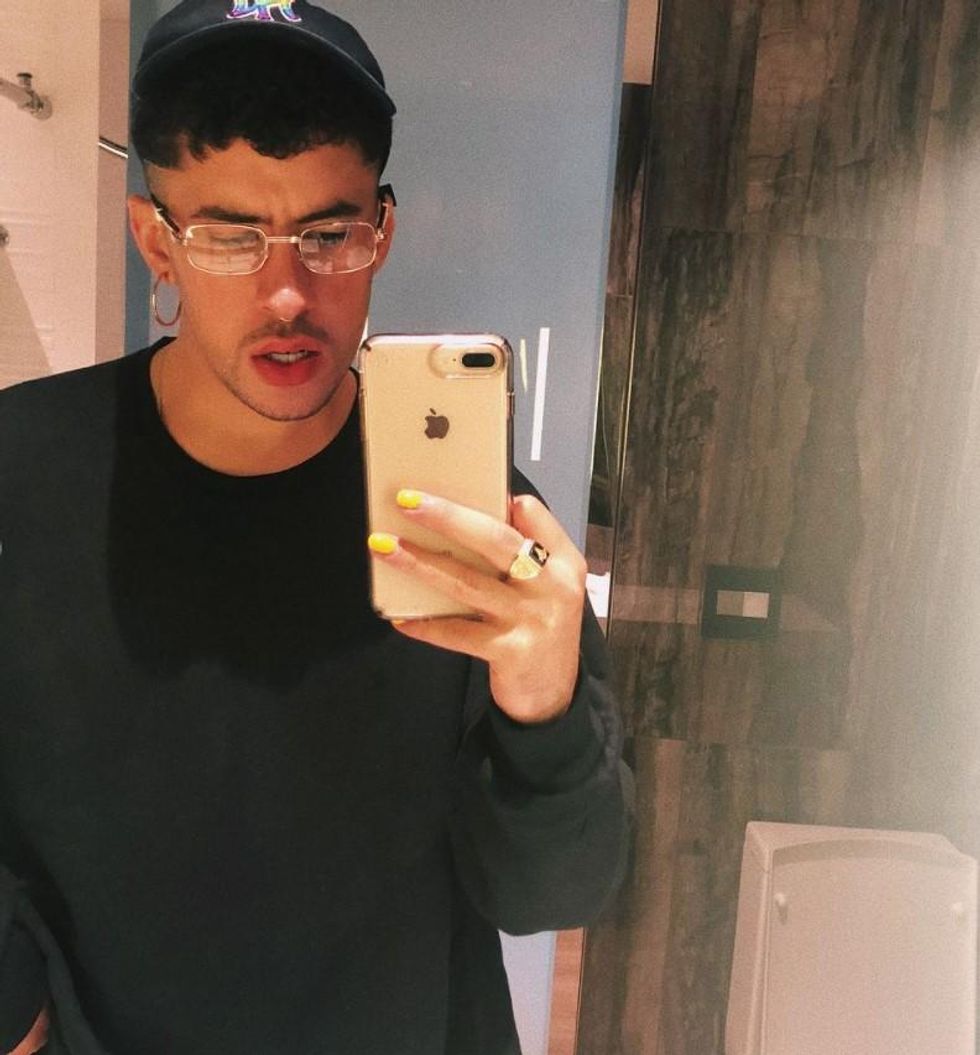 bad bunny shirtless selfies