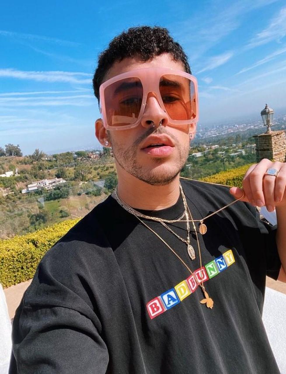bad bunny shirtless selfies