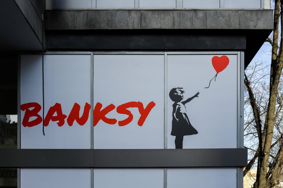 Banksy red balloon girl