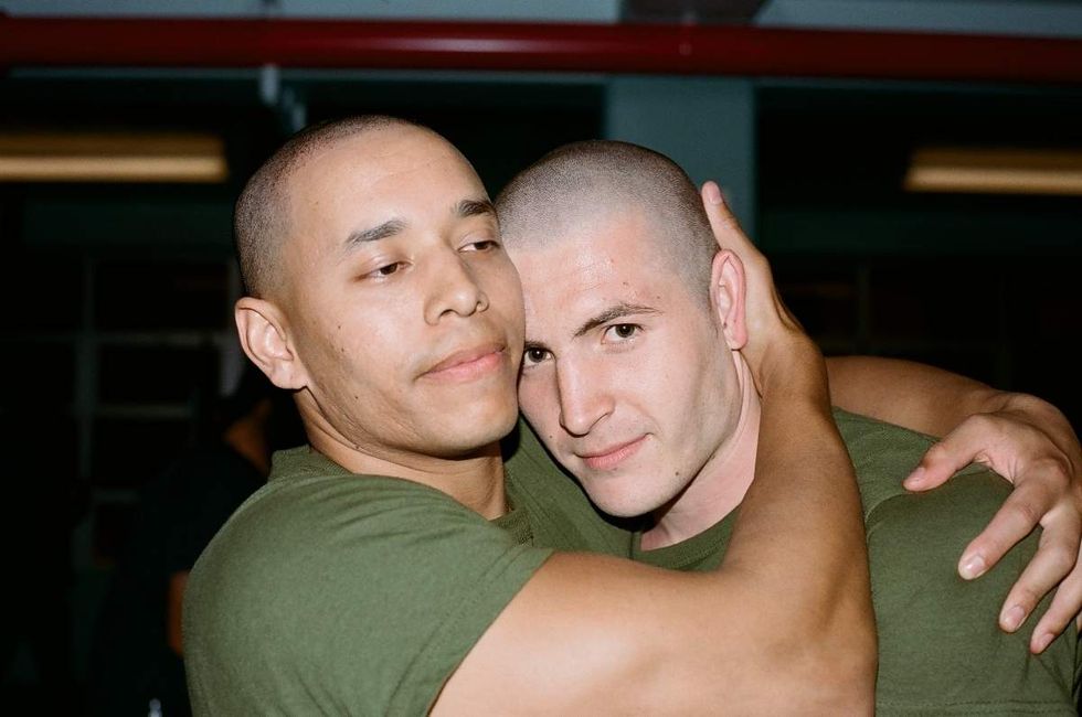 Behind the scenes photos of Boots actors filming on set