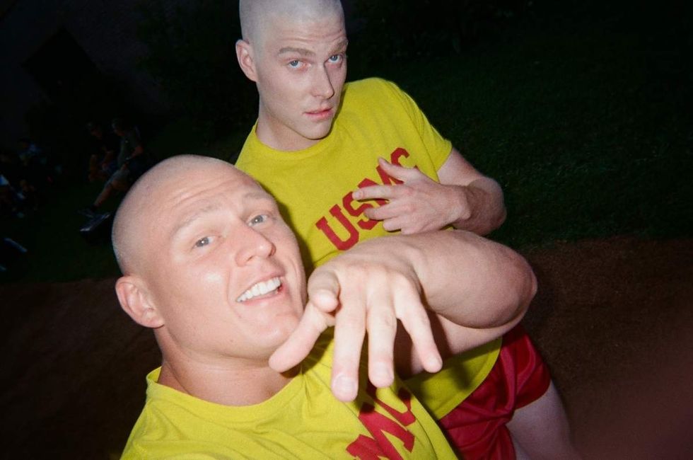 Behind the scenes photos of Boots actors filming on set