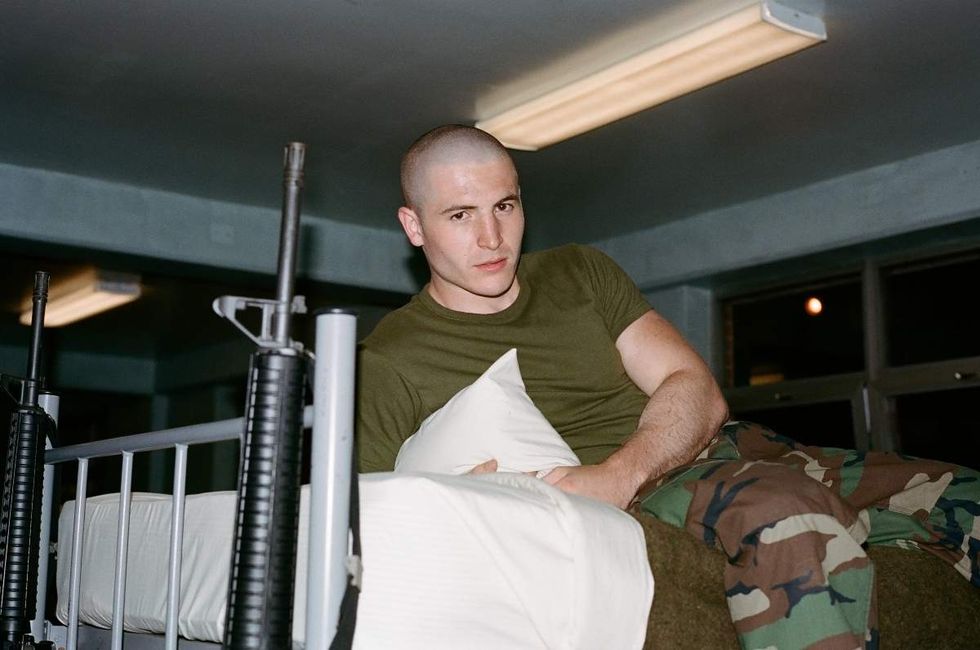 Behind the scenes photos of Boots actors filming on set