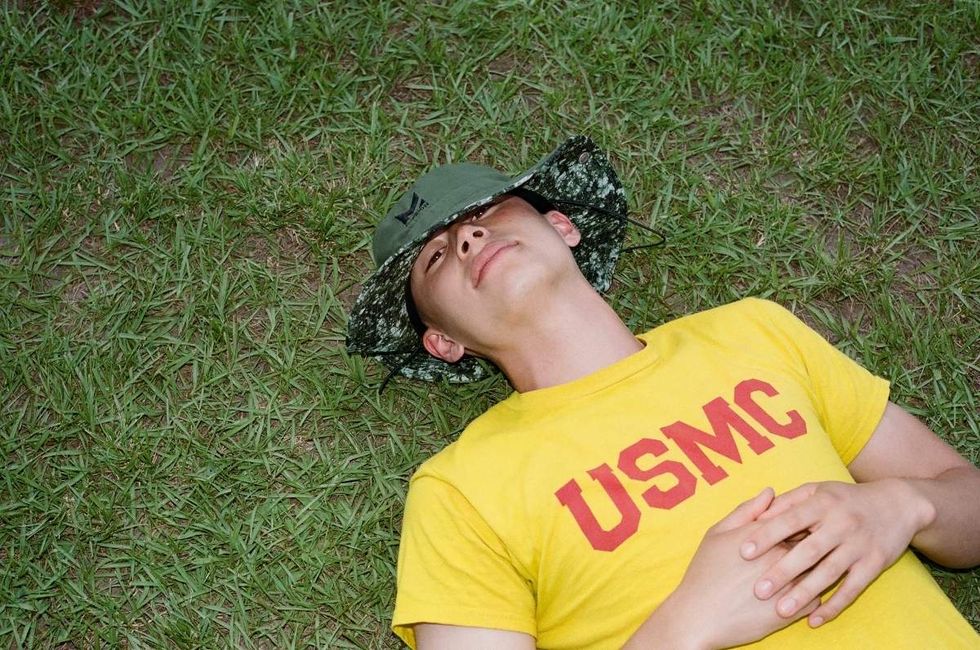 Behind the scenes photos of Boots actors filming on set