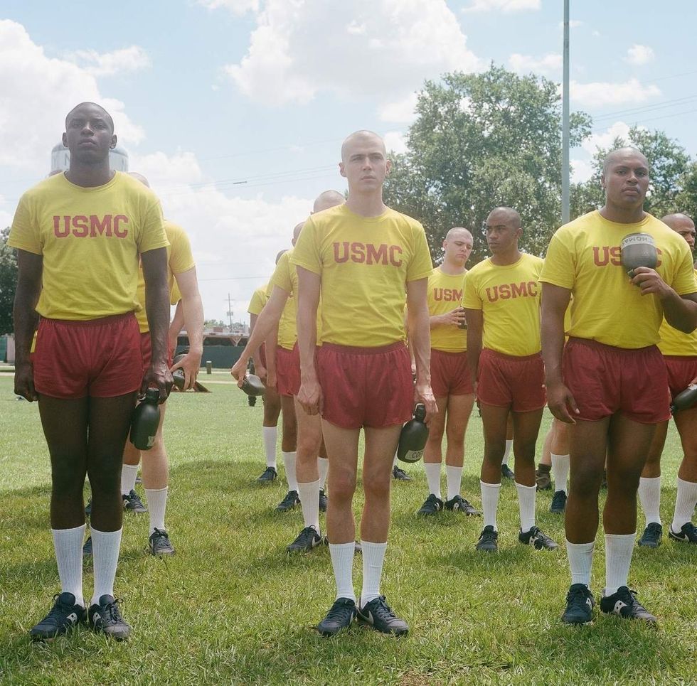 Behind the scenes photos of Boots actors filming on set