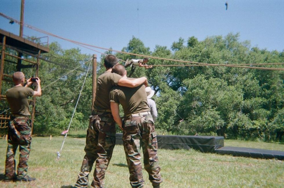 Behind the scenes photos of Boots actors filming on set