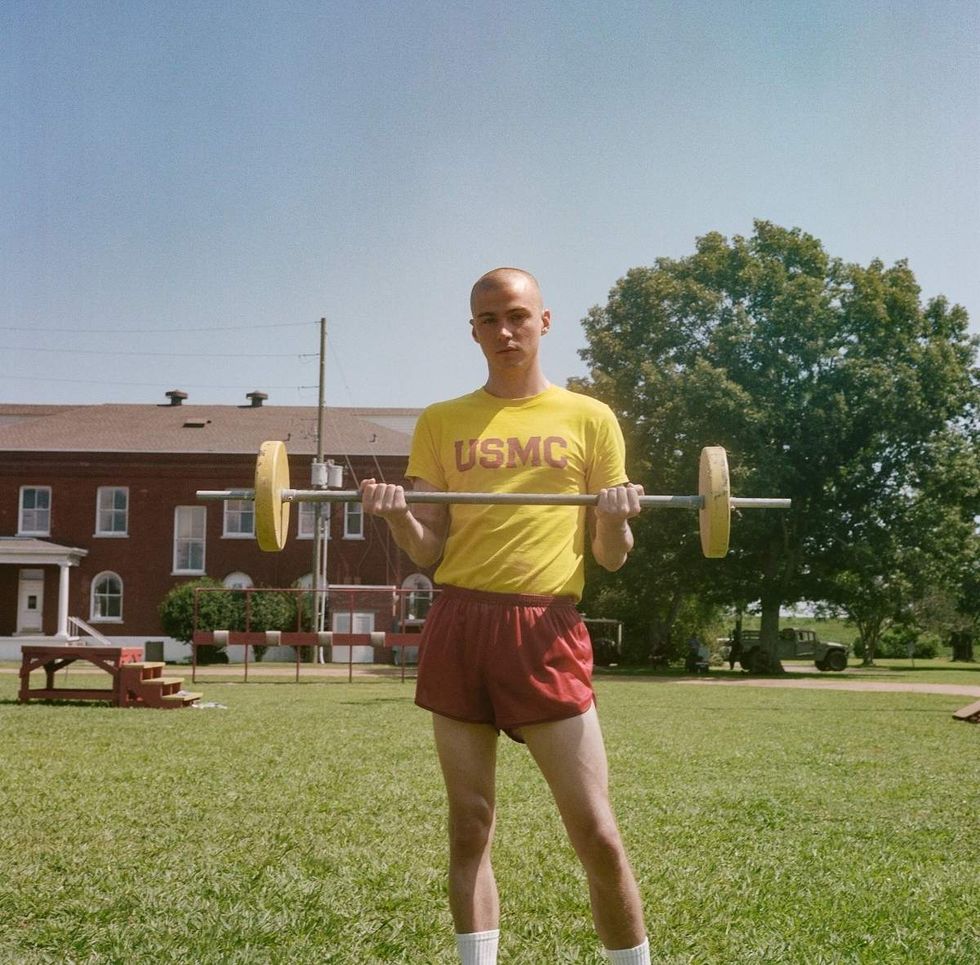 Behind the scenes photos of Boots actors filming on set