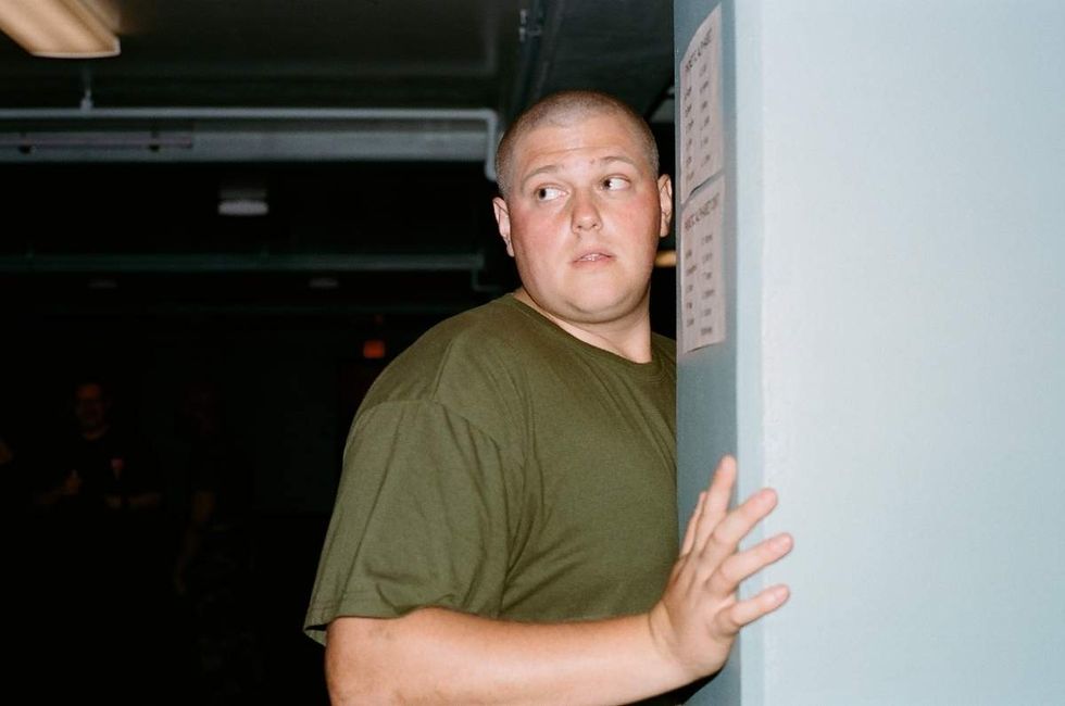 Behind the scenes photos of Boots actors filming on set