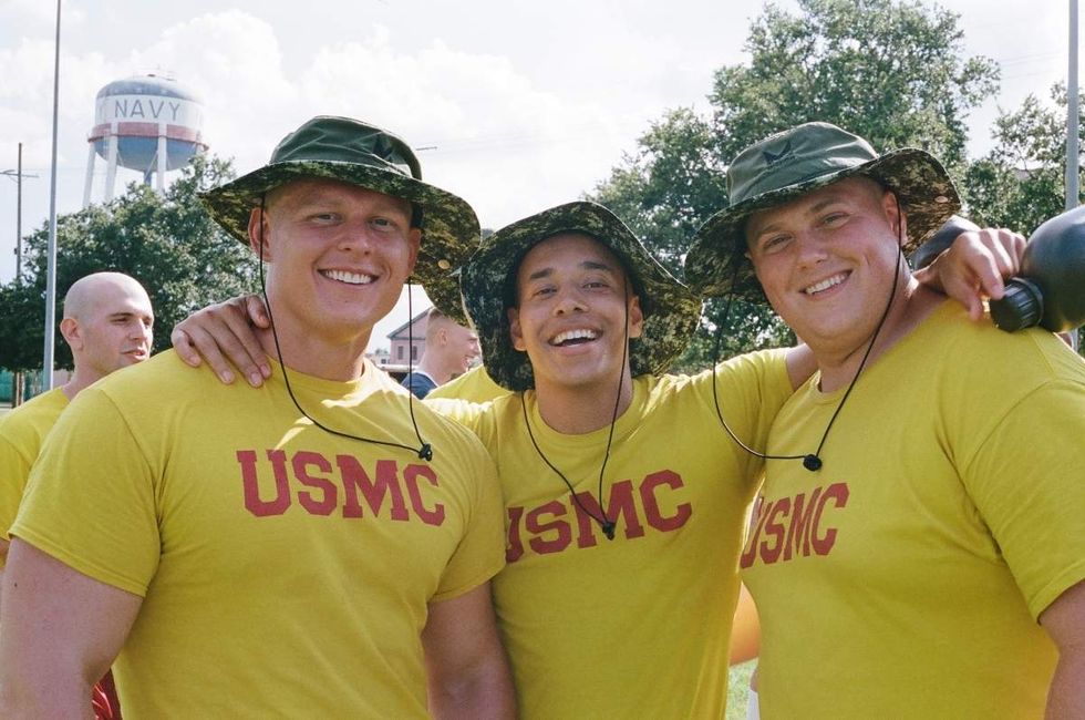 Behind the scenes photos of Boots actors filming on set