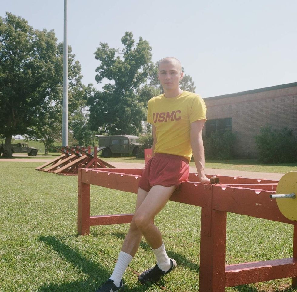 Behind the scenes photos of Boots actors filming on set