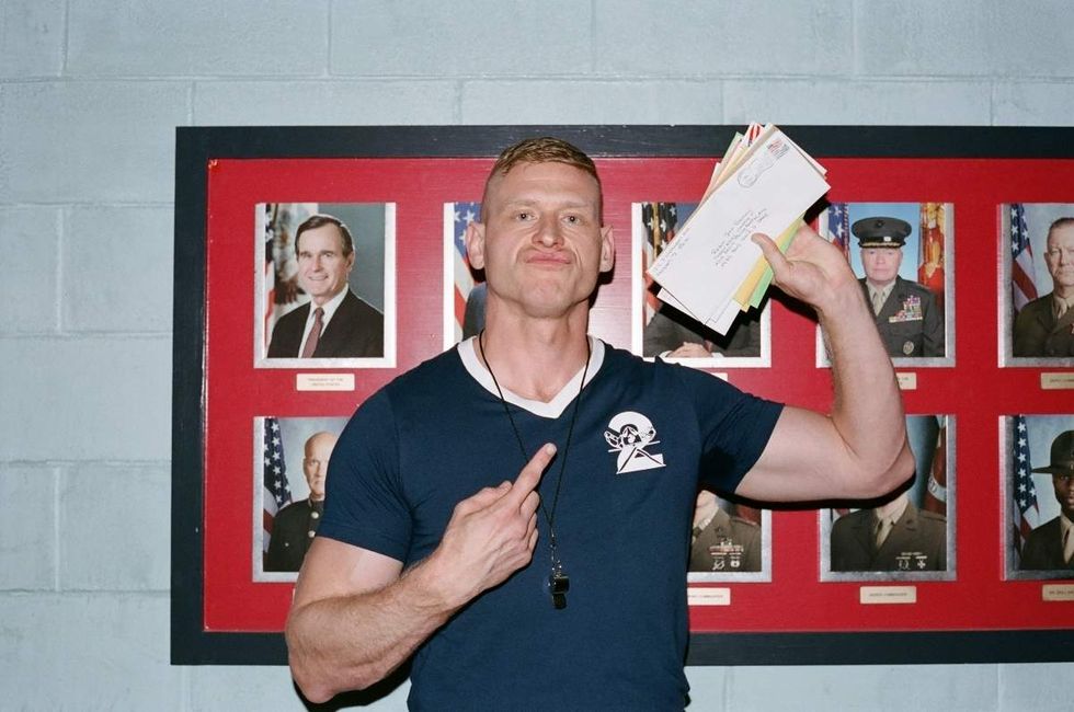 Behind the scenes photos of Boots actors filming on set