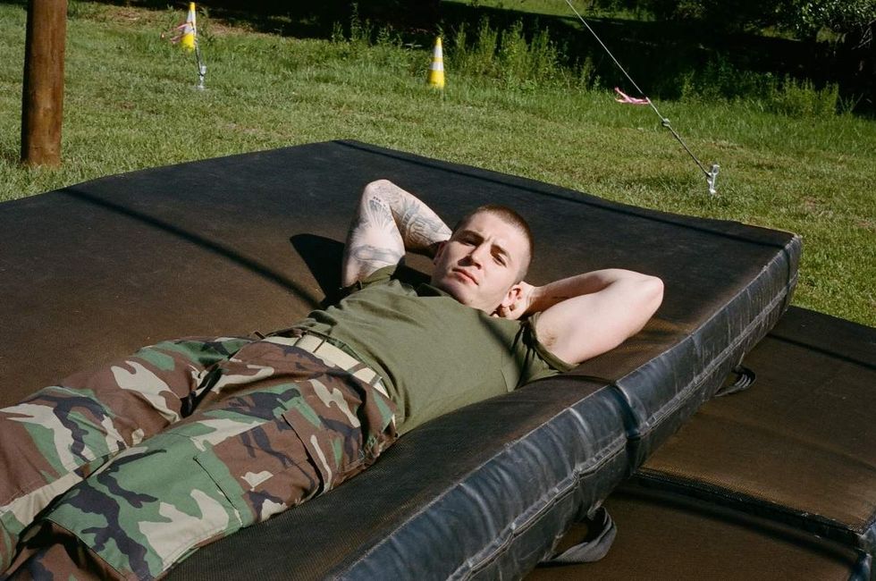 Behind the scenes photos of Boots actors filming on set