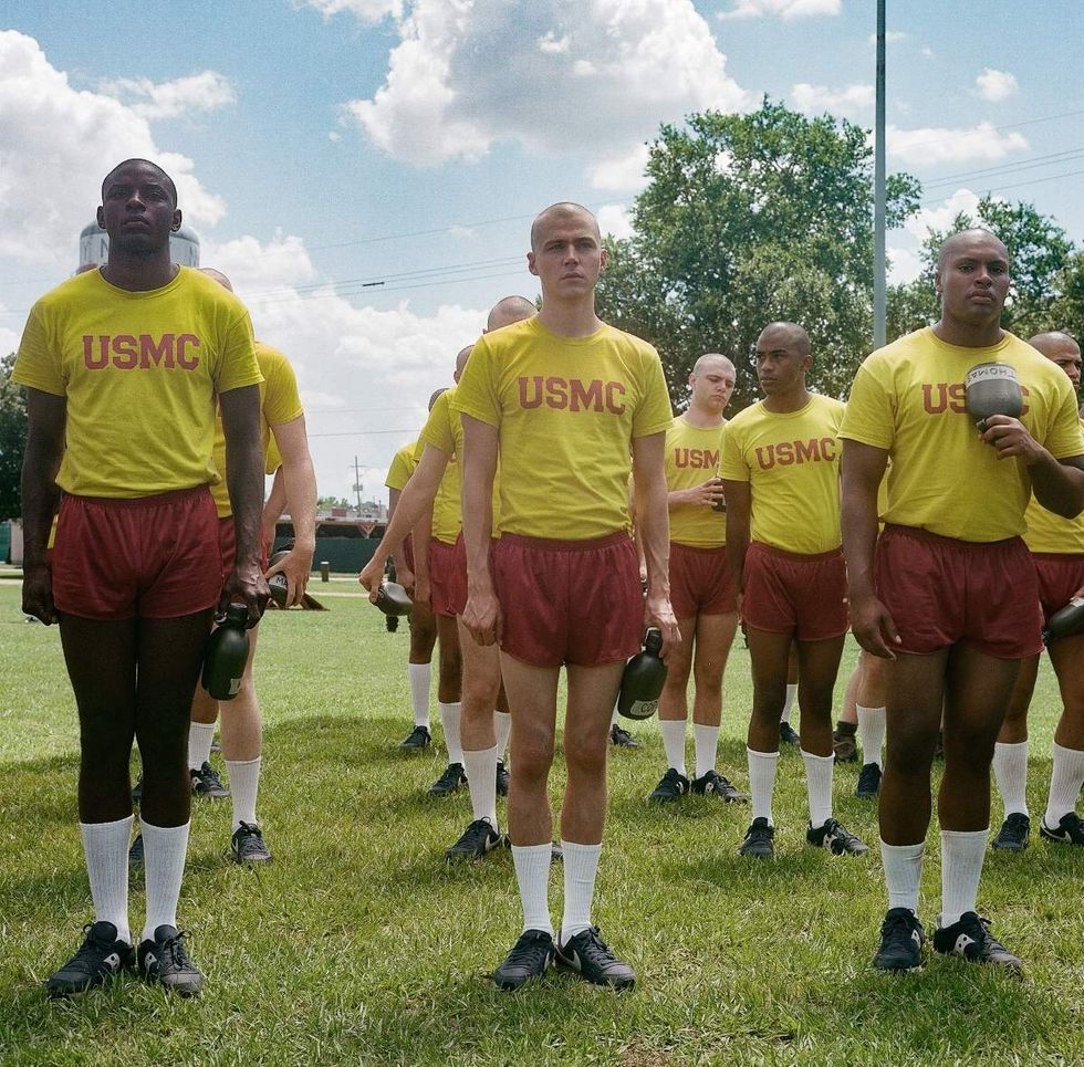 Behind the scenes photos of Boots actors filming on set