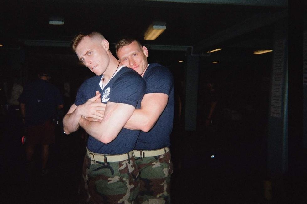 Behind the scenes photos of Boots actors filming on set