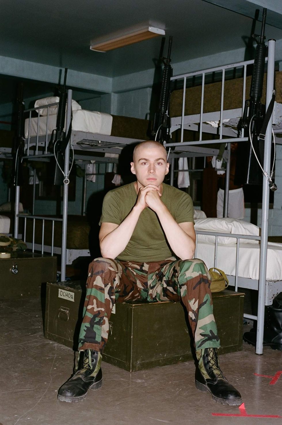 Behind the scenes photos of Boots actors filming on set