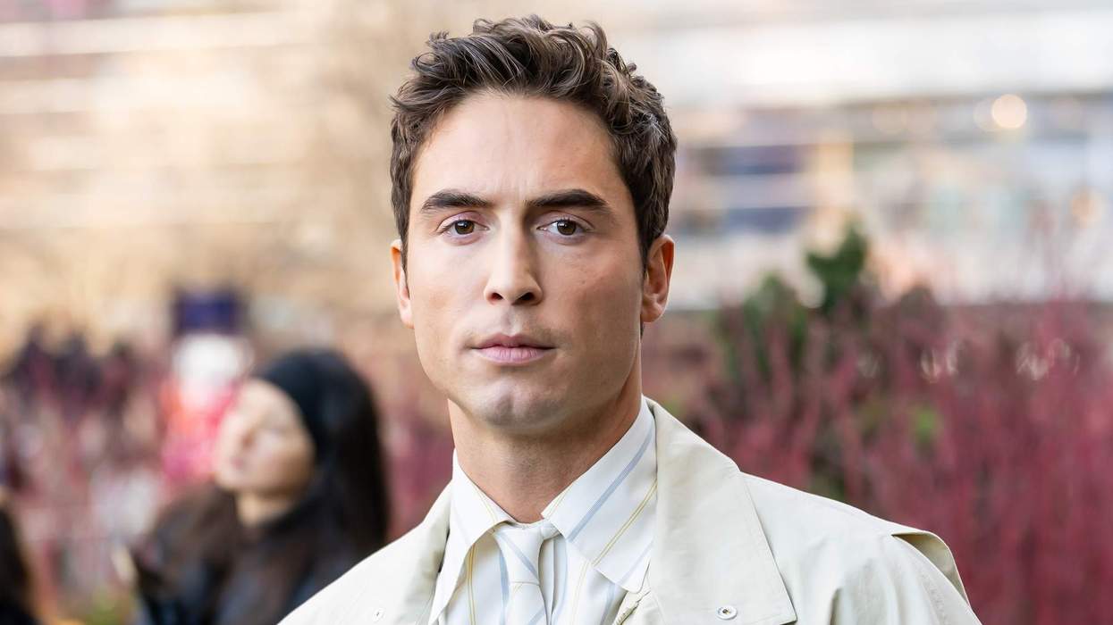 Benito Skinner attends the Calvin Klein fashion show during New York Fashion Week.