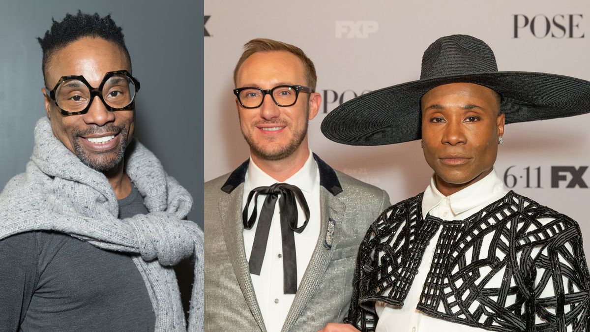Billy Porter (L) and Adam Smith with Billy Porter (R)