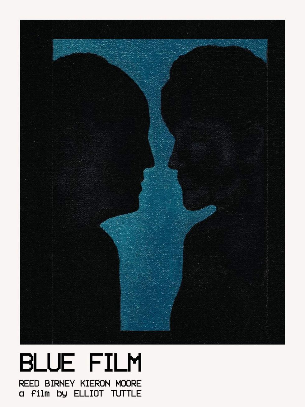 Blue Film official poster starring Kieron Moore and Reed Birney, directed by Elliot Tuttle