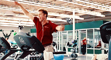 Brad Pitt Treadmill Gif