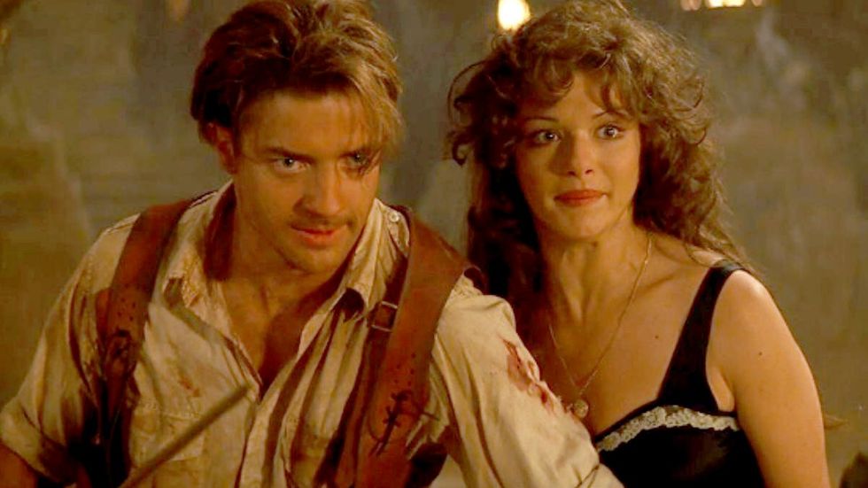Brenden Frasier & Rachel Weisz in 'The Mummy'