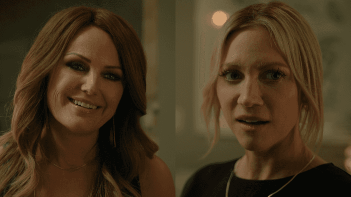 Brittany Snow as Sophie O'Neil and Malin Akerman as Margo Banks on The Hunting Wives