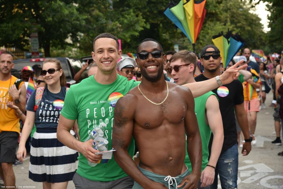 Capital Pride in Washington DC hosts a vibrant series of events. This is the parade.