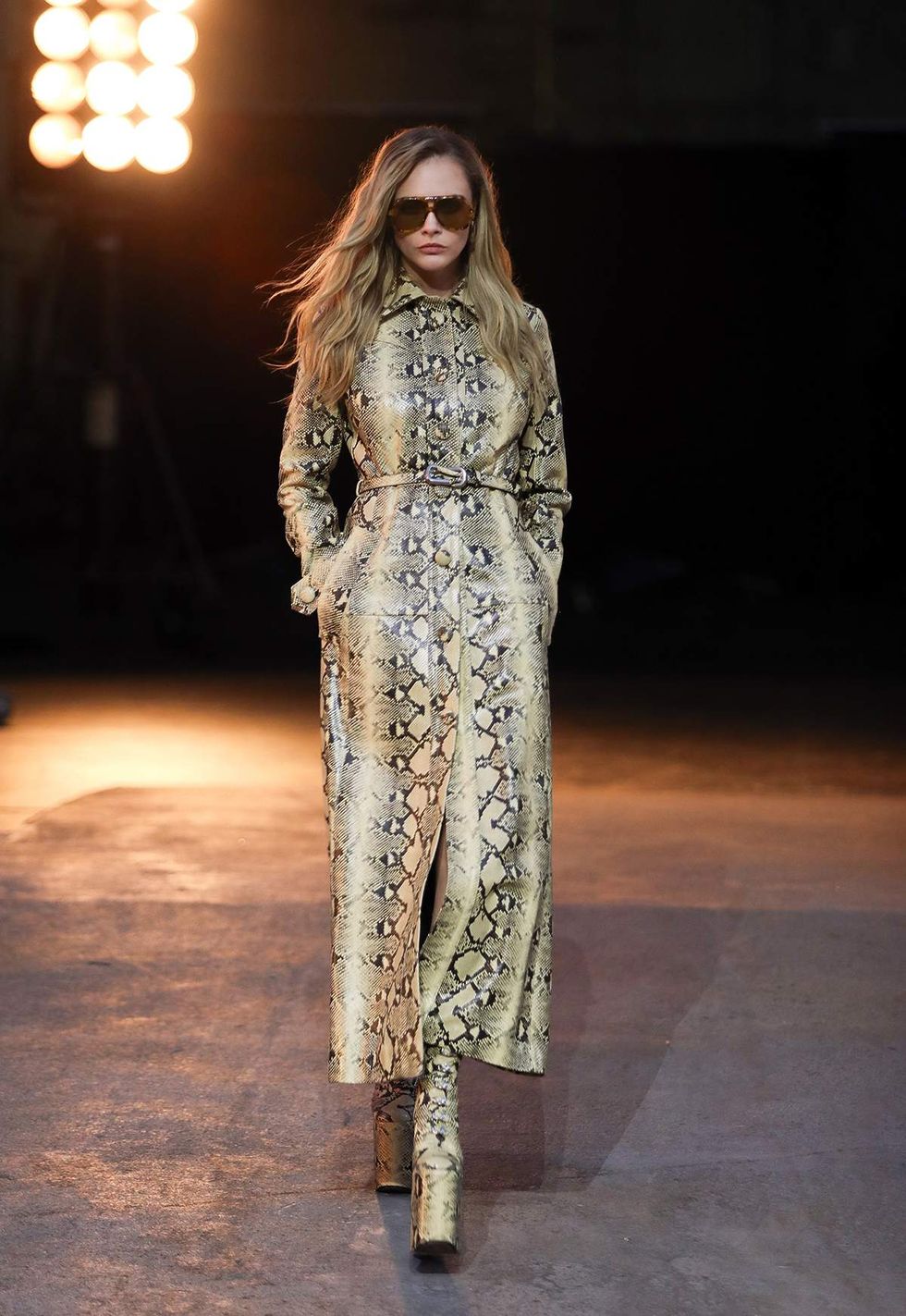 Cara Delevingne walks the runway during Vogue World Hollywood 2025