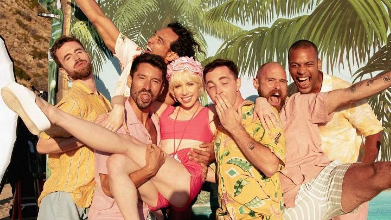 Carly Rae Jepsen and dancers in \u201cBeach House\u201d music video