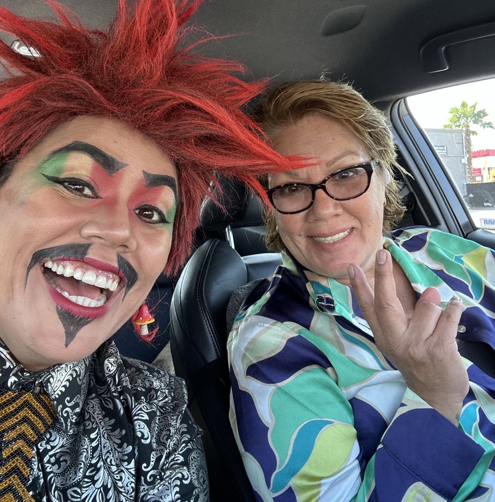 Charles Galin King and mother