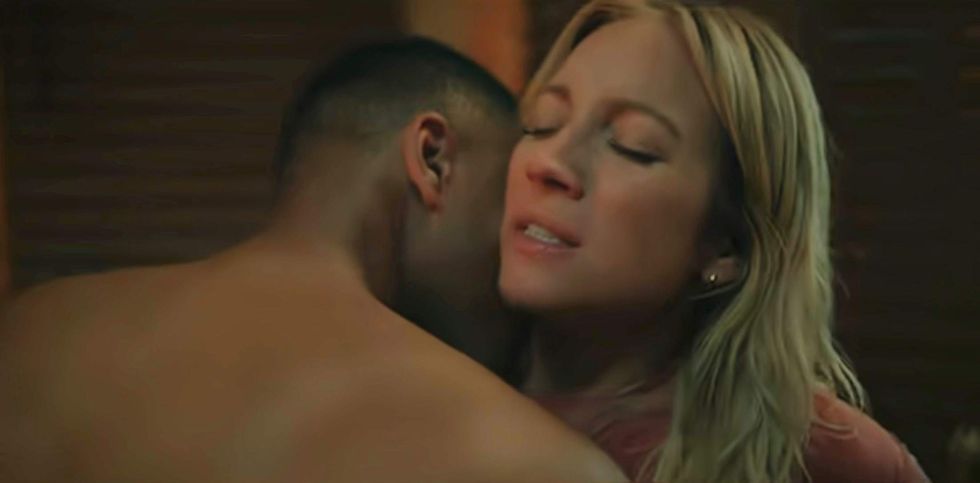 Chosen Jacobs and Brittany Snow in 'The Hunting Wives'