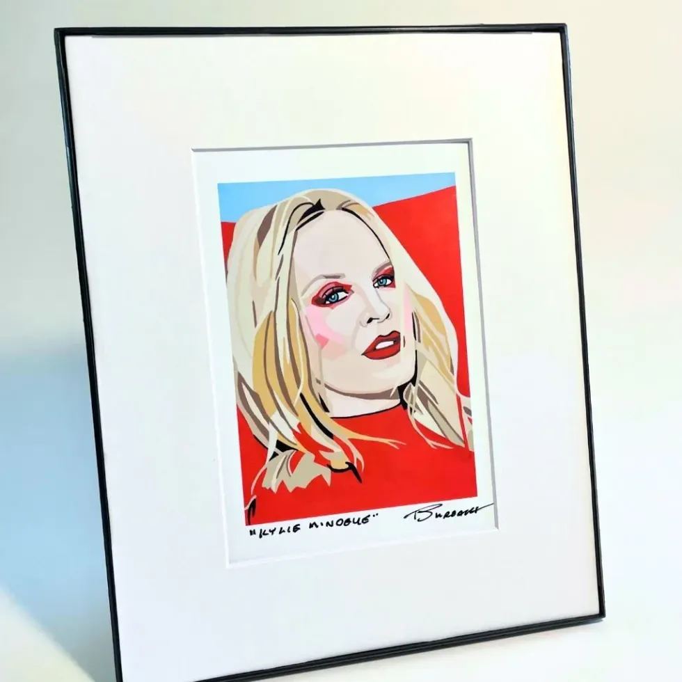 CHRIS BURBACH - KYLIE MINOGUE PRINT