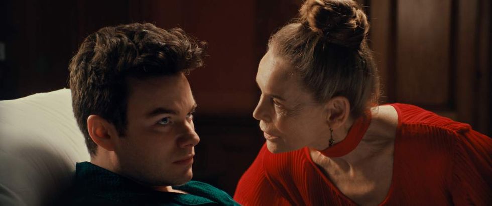 Chris Colfer and Alice Krige in The Restoration of Grayson Manor'