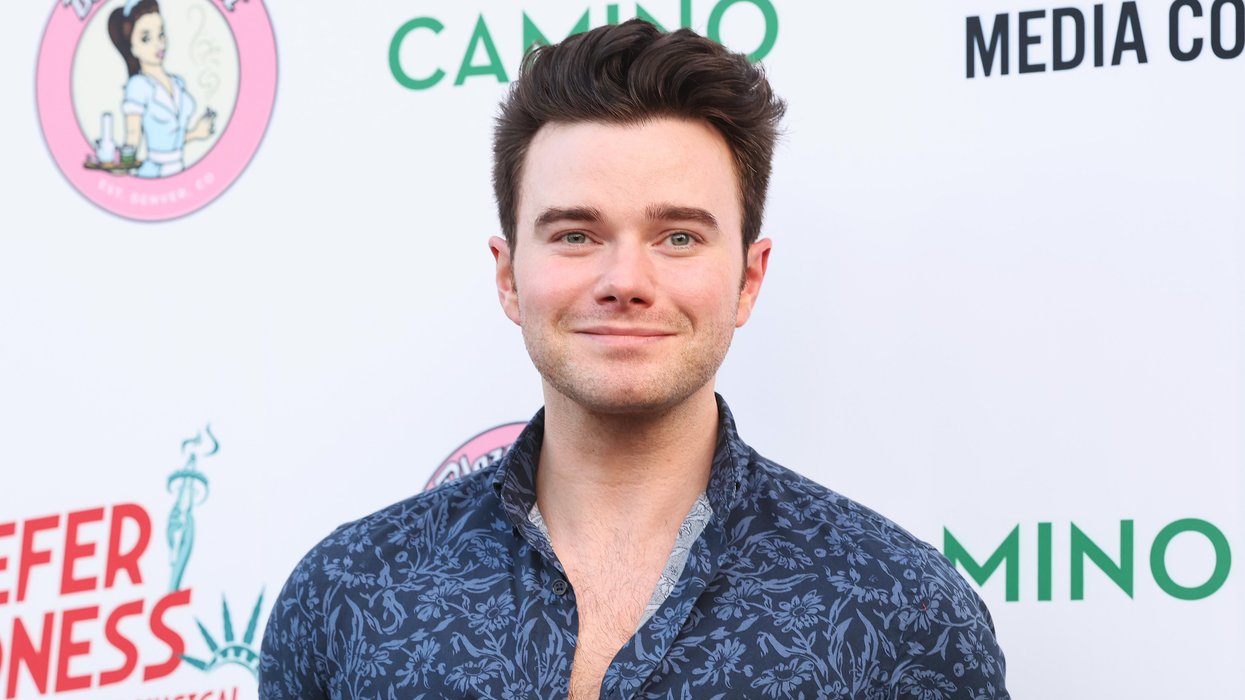Chris Colfer is showing off his muscles in a new thirst trap