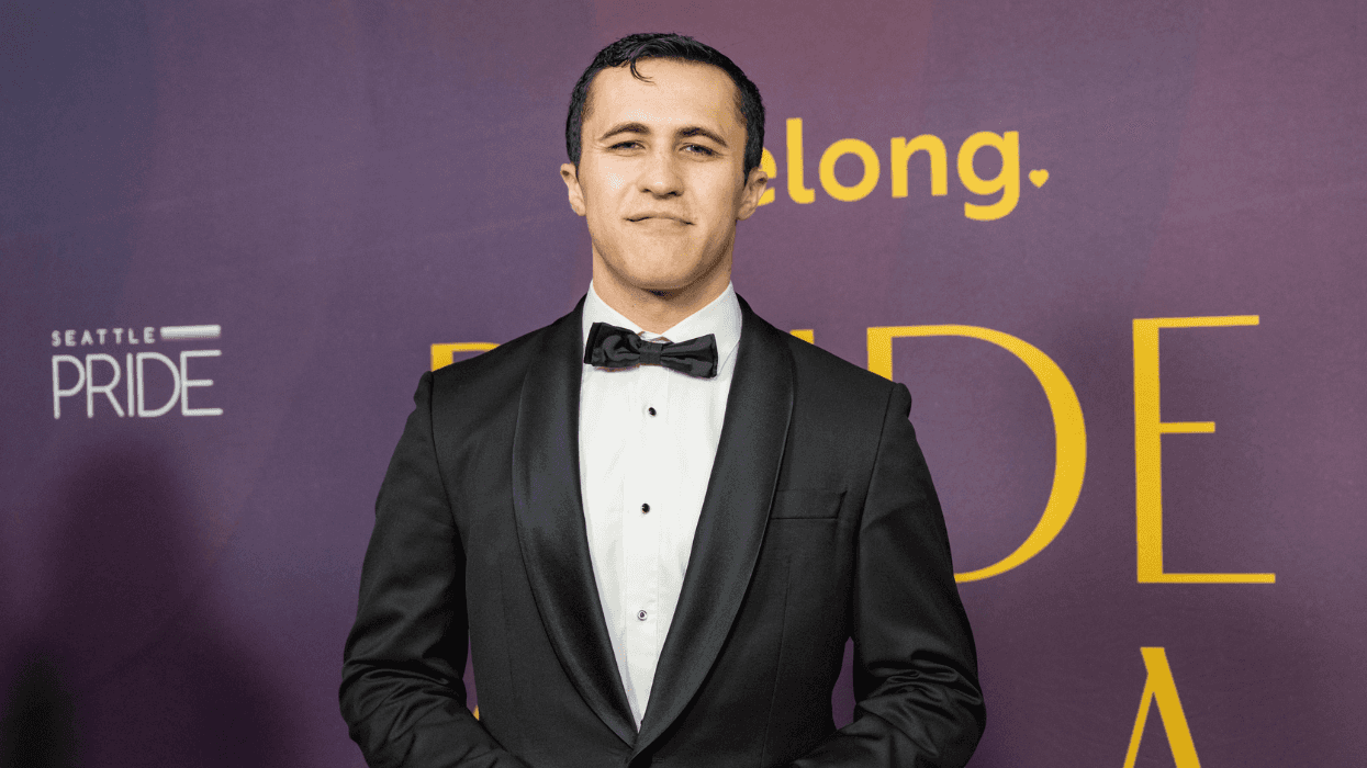 Chris Olsen walks the red carpet before the Lifelong Pride Gala in June 2026