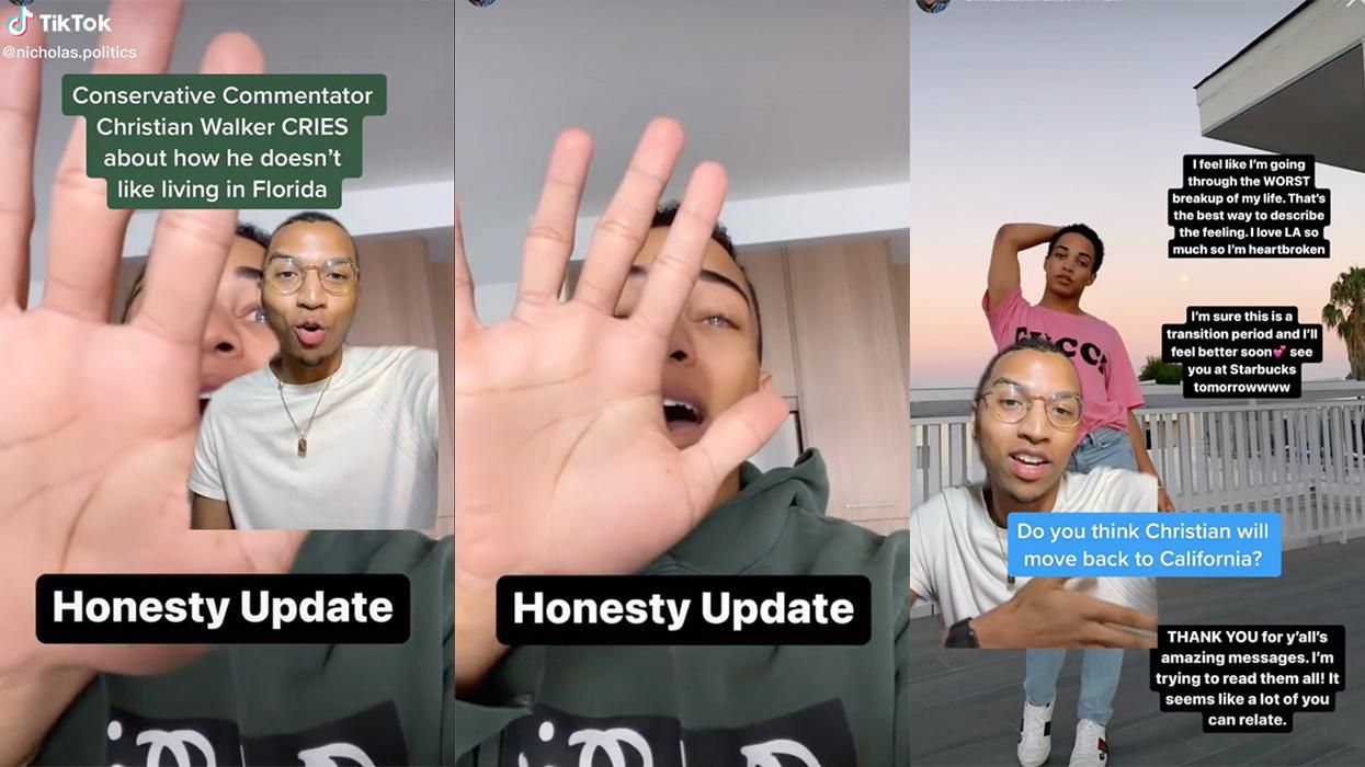 Christian Walker cries on Instagram