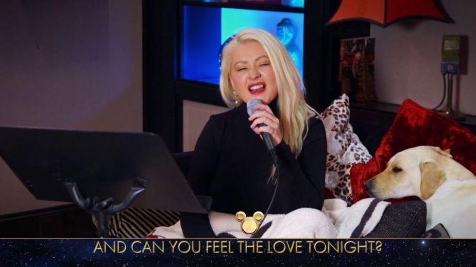 Christina Aguilera, "Can You Feel the Love Tonight"
