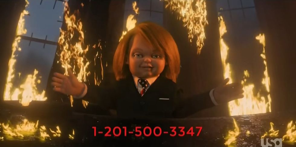 Chucky calling for people to call in and ask for a new season