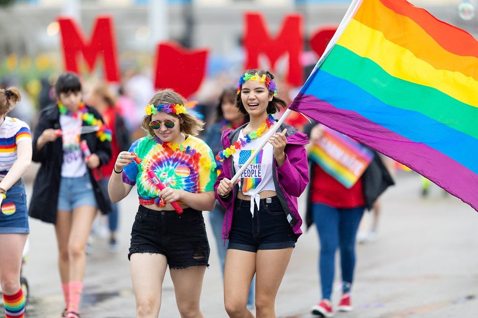 Cincinnati ohio rainbow flag photo gallery list LGBTQ pride celebrations festivals parades USA 2024