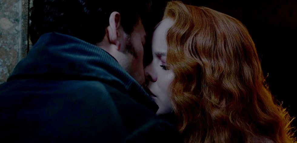 colin and penelope's first kiss