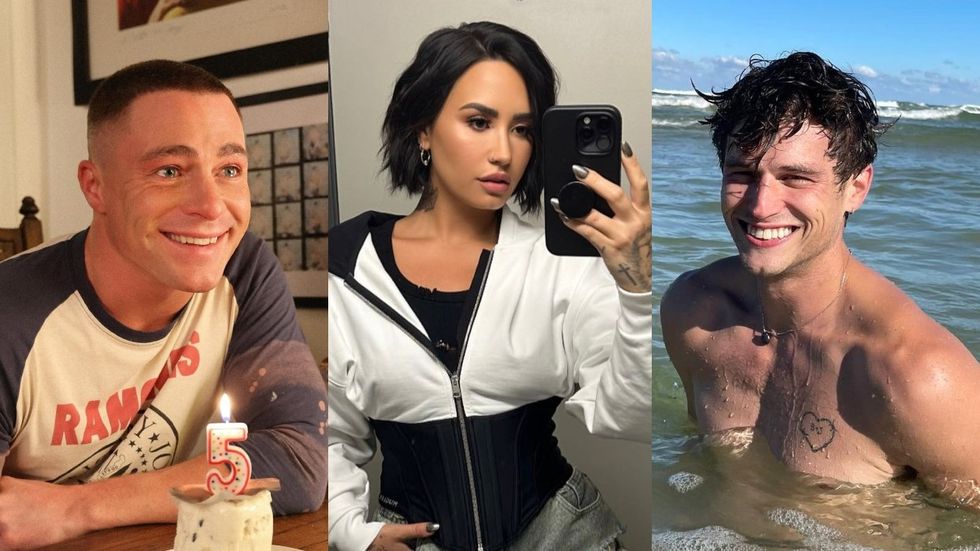 Colton Haynes; Demi Lovato; Brandon Flynn via Instagram