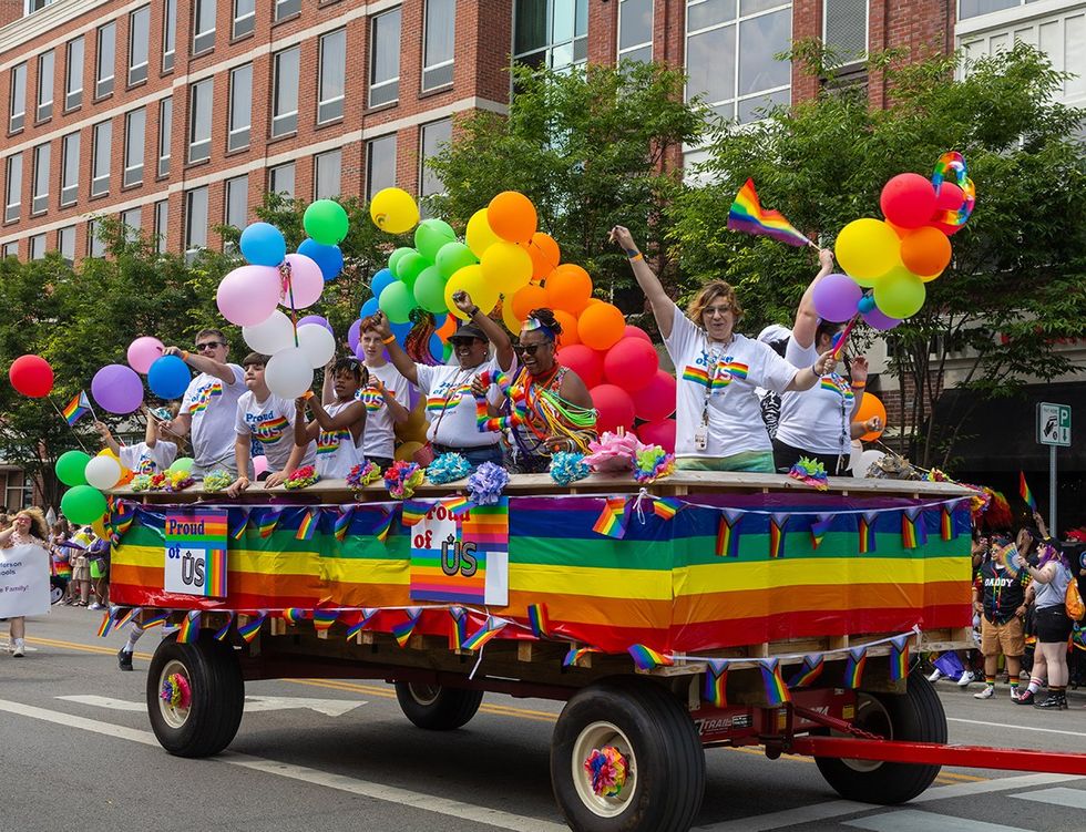 Columbus Ohio rainbow float photo gallery list LGBTQ pride celebrations festivals parades USA 2024