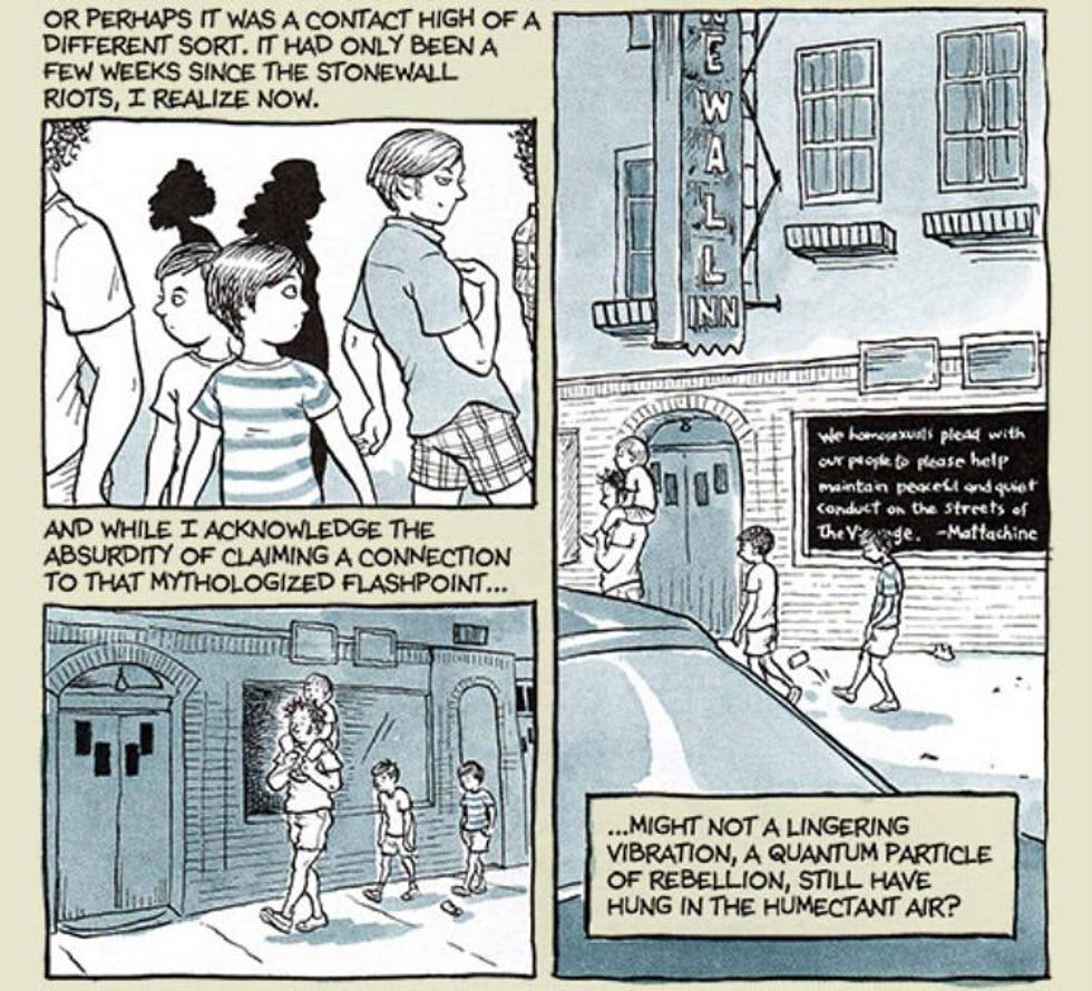 Comic page about the vibes at stonewall