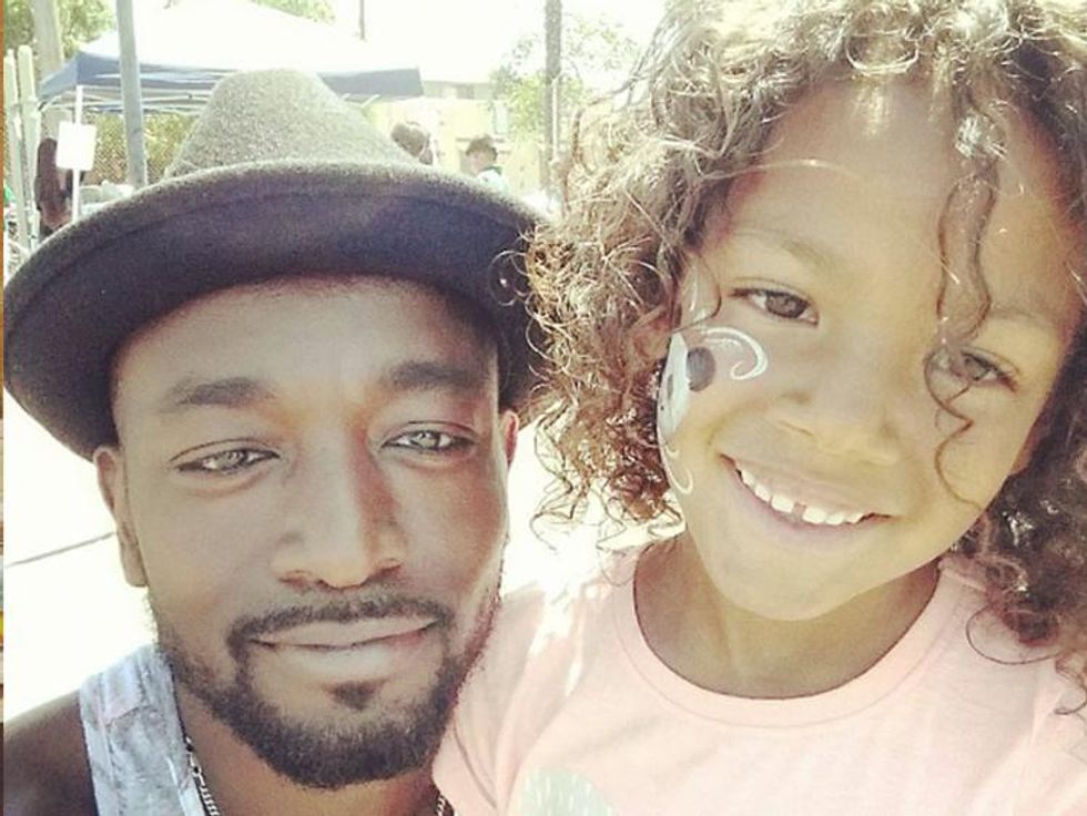 Cool dads take selfies with their cute kids.