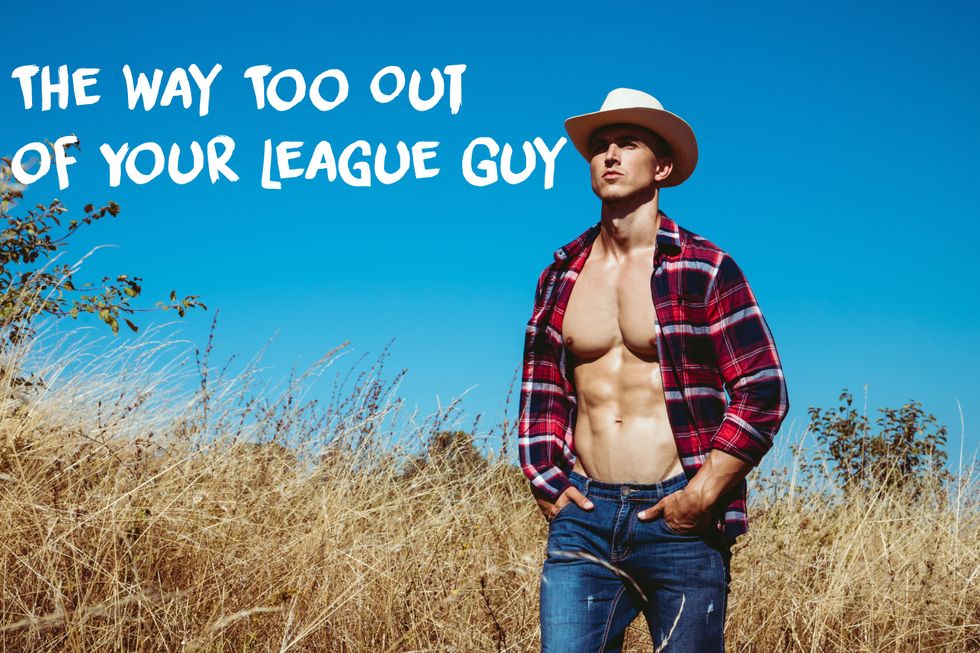 cowboy with an unbuttoned shirt