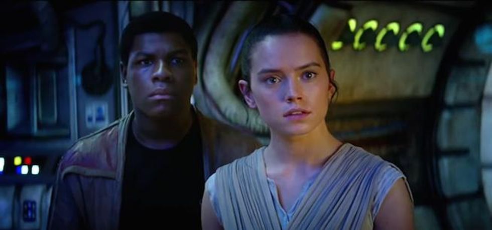 Daisy Ridley and John Boyega