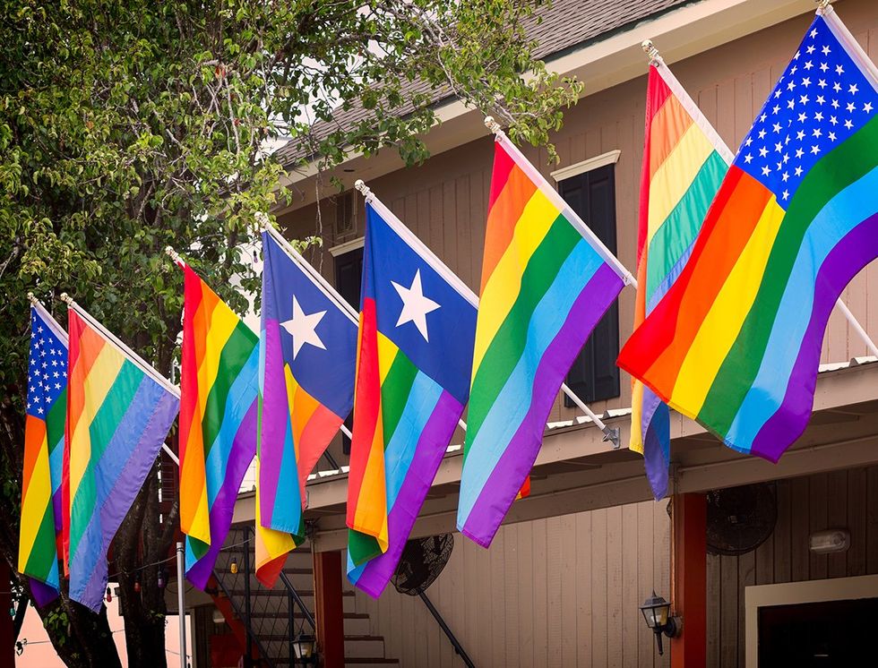Dallas texas rainbow flags photo gallery list LGBTQ pride celebrations festivals parades USA 2024