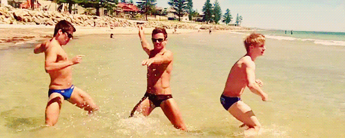 dancing on beach gif