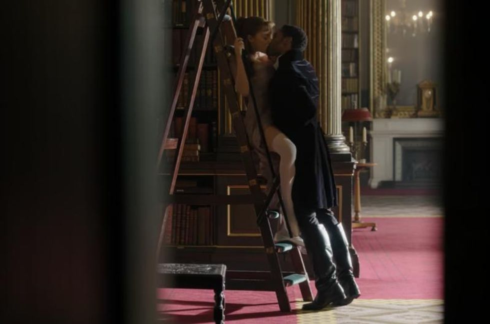 Daphne and the duke get busy on a latter