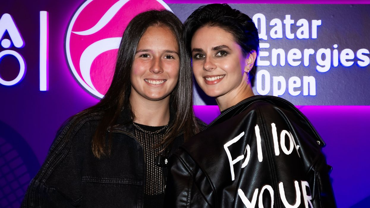 Daria Kasatkina and fiancé Natalia Zabiiako