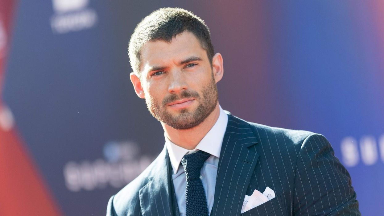 David Corenswet attends the Los Angeles premiere of Superman.