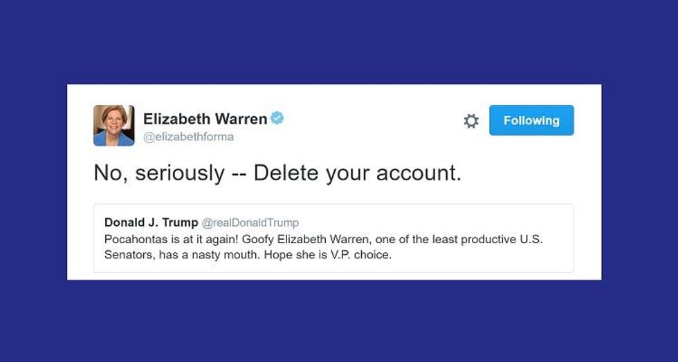 delete your account trump